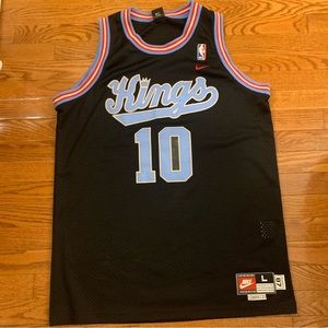 NBA Sacramento Kings Nike Jersey Mike Bibby #10 Men’s Large Black